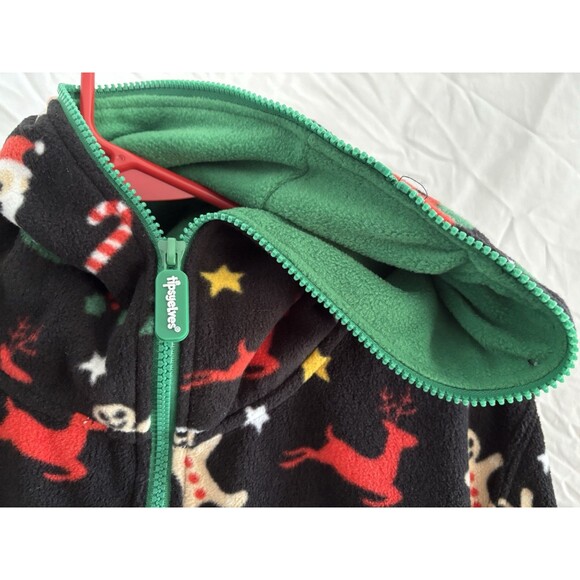 New Tipsy Elves Small Cookie Cutter Jumpsuit Full Zip Hooded Pockets - Picture 7 of 9